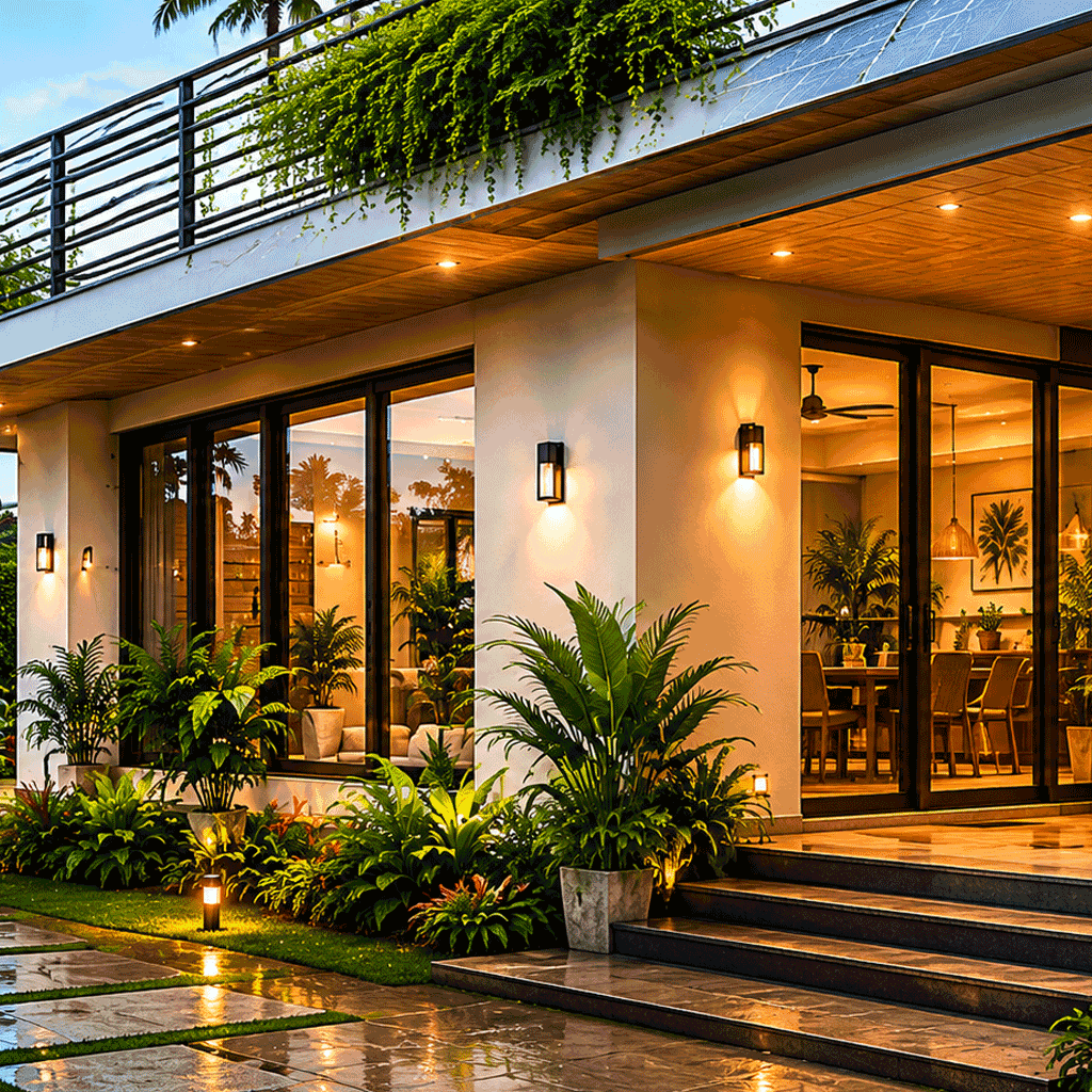 Sustainable eco-friendly living sketch